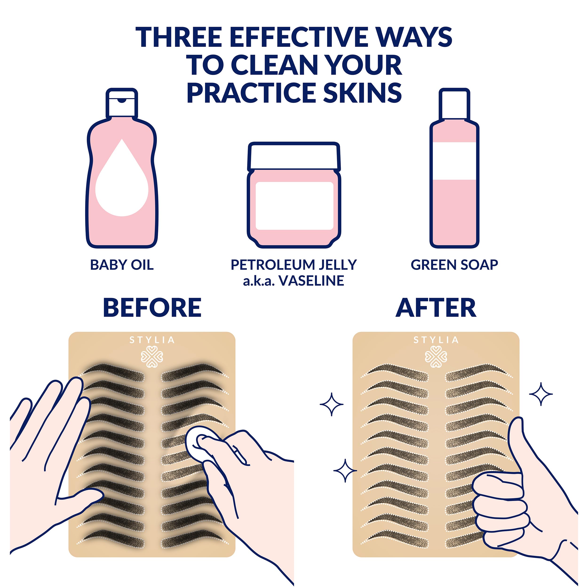 Stylia Microblading Eyebrow Practice Tattoo Skin, 3mm Tattoo Practice Skin, Fake Skin for Tattoo, Fake Skin Tattoo Skin, Fake Tattoo Skin, Real Skin Tattoo Skin, Tattoo Skin Practice Kit (6 PC)