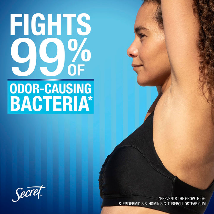 Secret Outlast Antiperspirant Deodorant for Women, Sweat & Odor Protection, PH Balancing Minerals, Invisible Solid, Completely Clean Scent, 2.6 oz