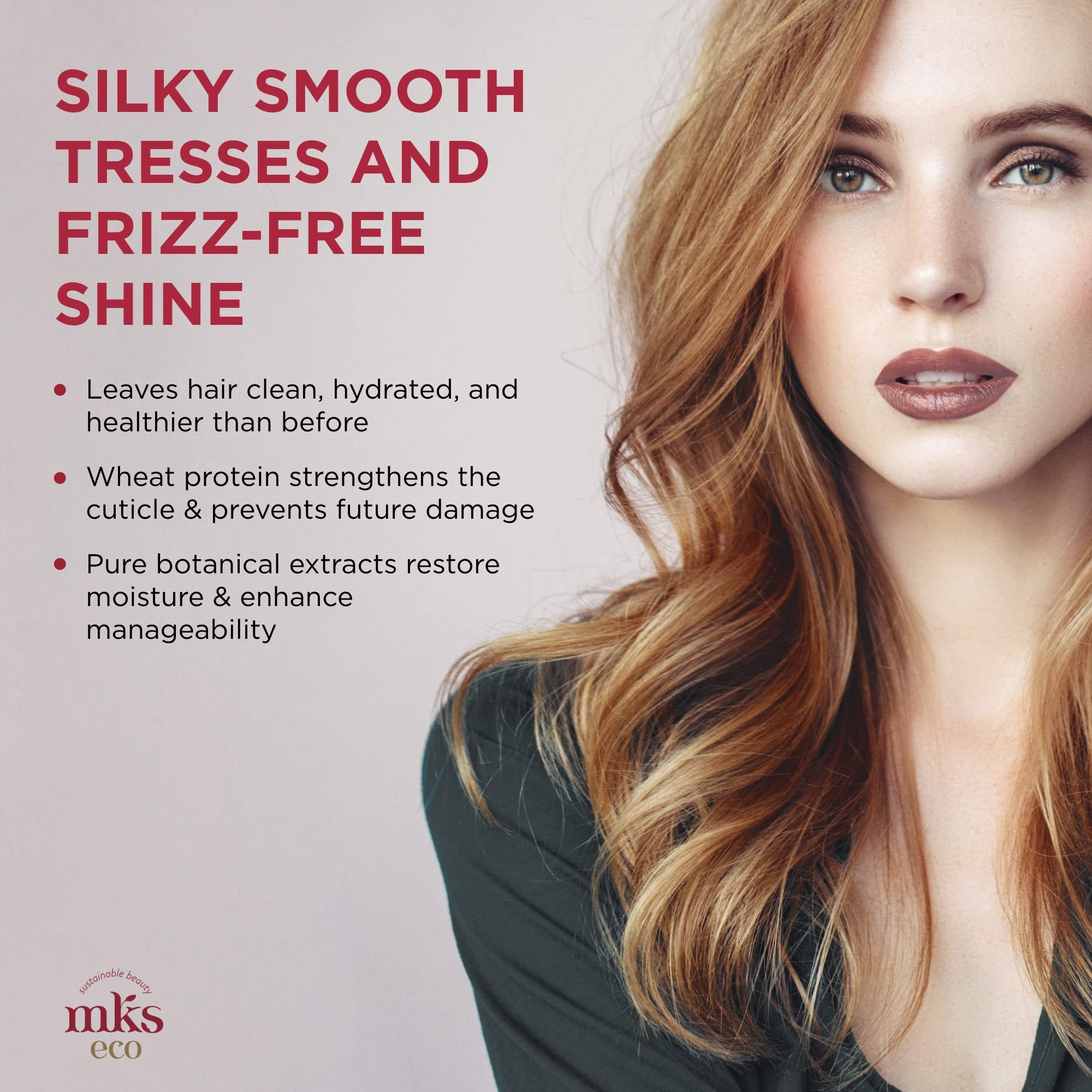 MKS eco X Nourish Shampoo, Dreamsicle - 10 fl oz - Cleanses, Strengthens & Repairs - Ideal for Fine Hair, Safe for Color Treated Hair - Moroccan Argan Oil, Hemp Seed Oil - Vegan, Cruelty Free