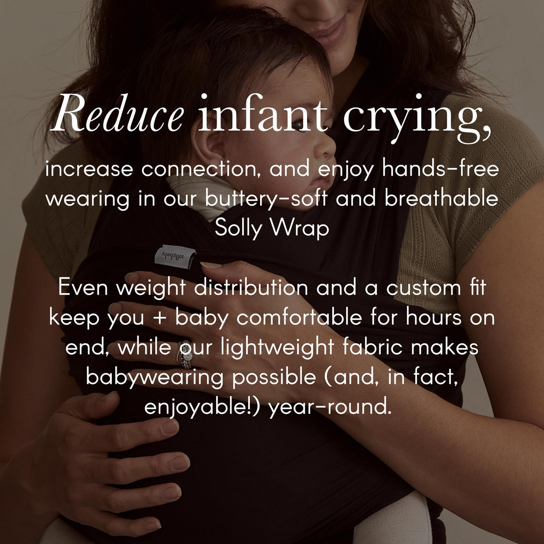 Solly Baby Wrap Carrier - Lightweight Baby Carrier - Newborn Baby Essentials - for Newborn, Infants and Baby 8-25 Lbs - Black Pinstripe