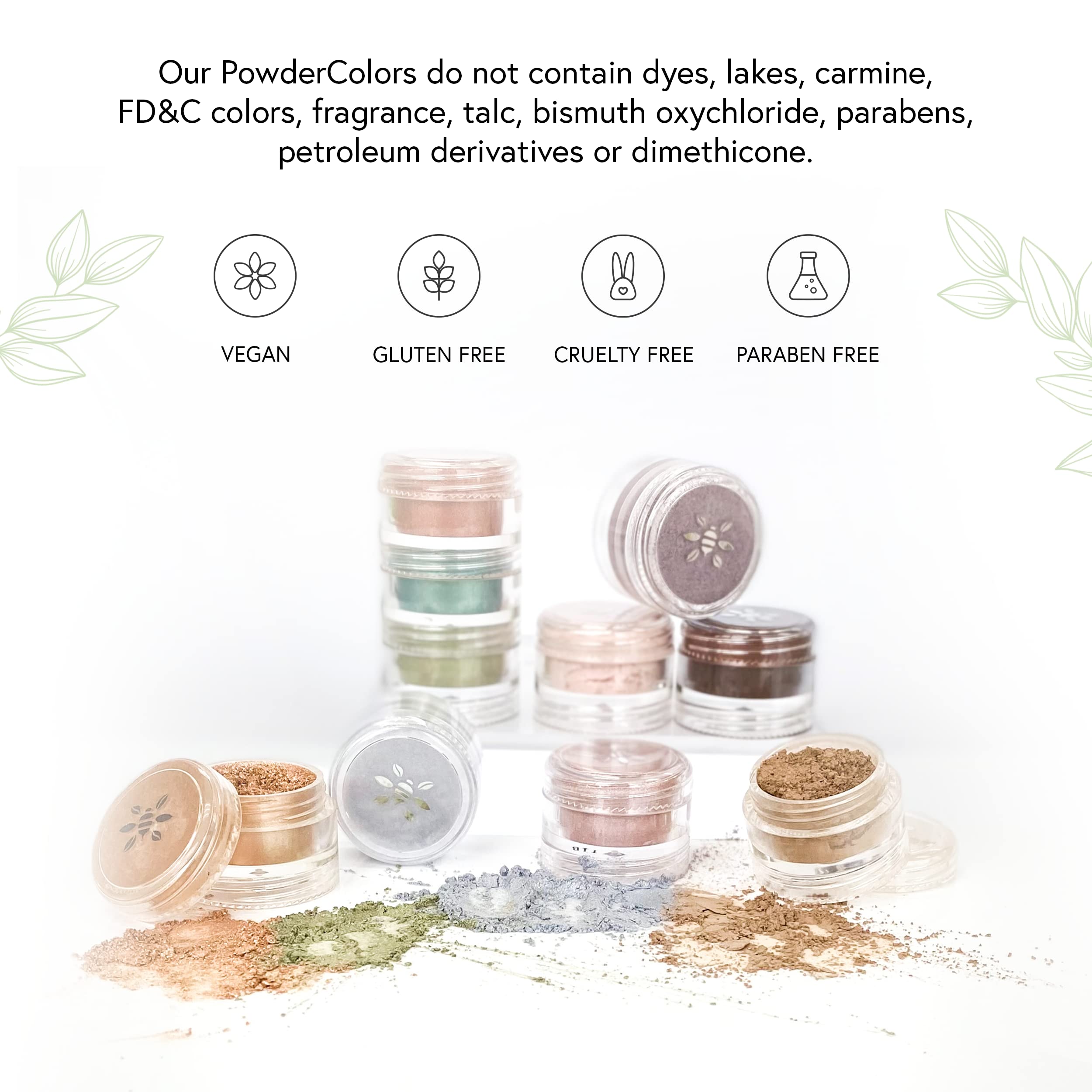 Honeybee Gardens Spellbound PowderColors Stackable Mineral Color Eye Shadow