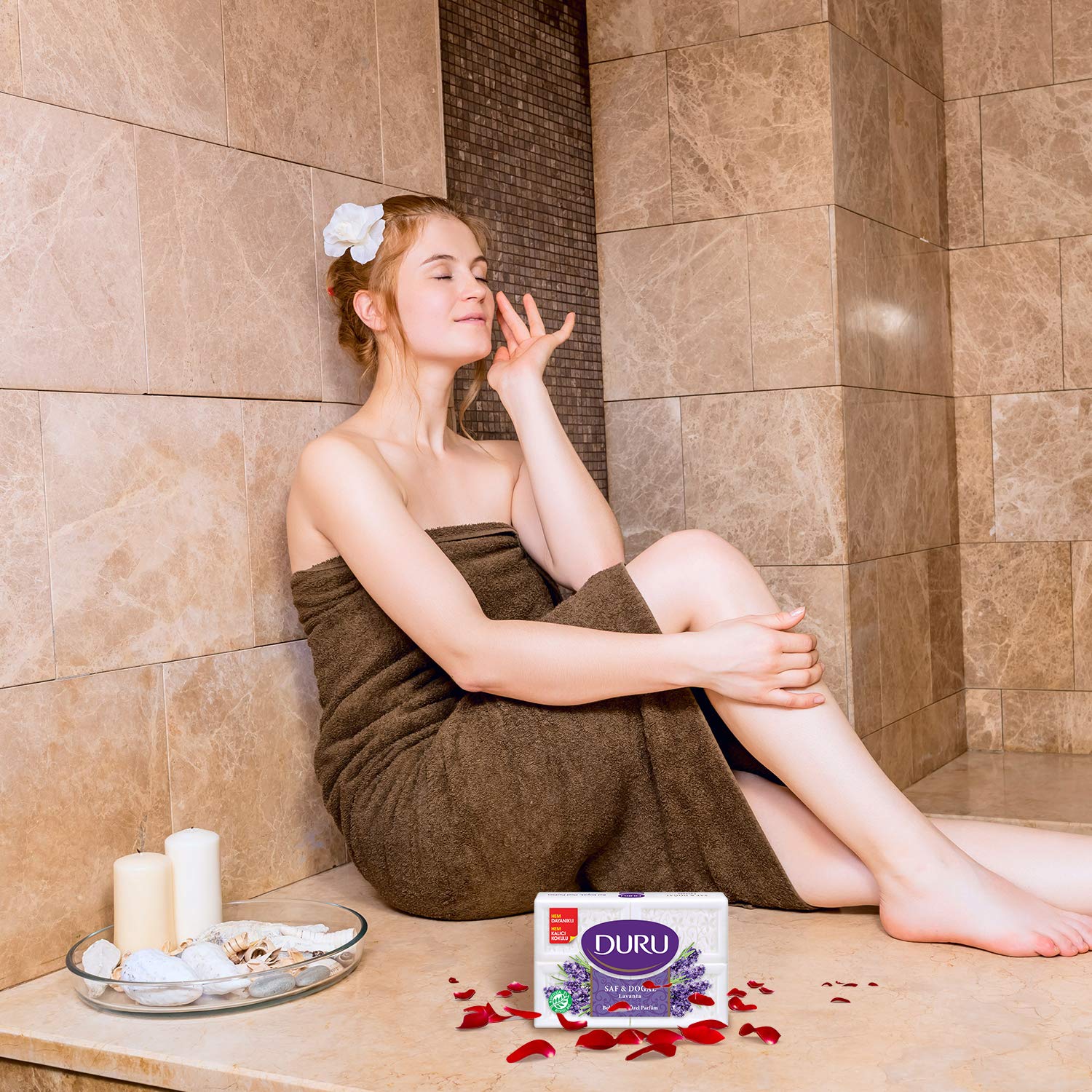 Duru Pure and Natural Bar Soap, Lavender, 24.69 Ounce