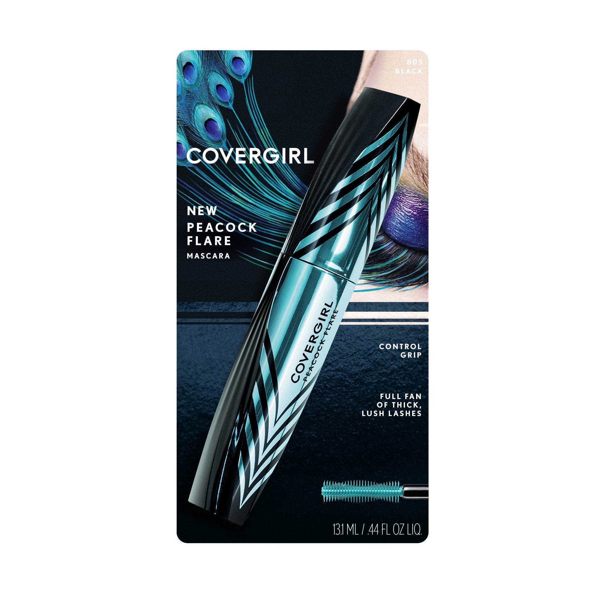 COVERGIRL Peacock Flare Mascara, Black, 0.3 Ounce (packaging may vary)