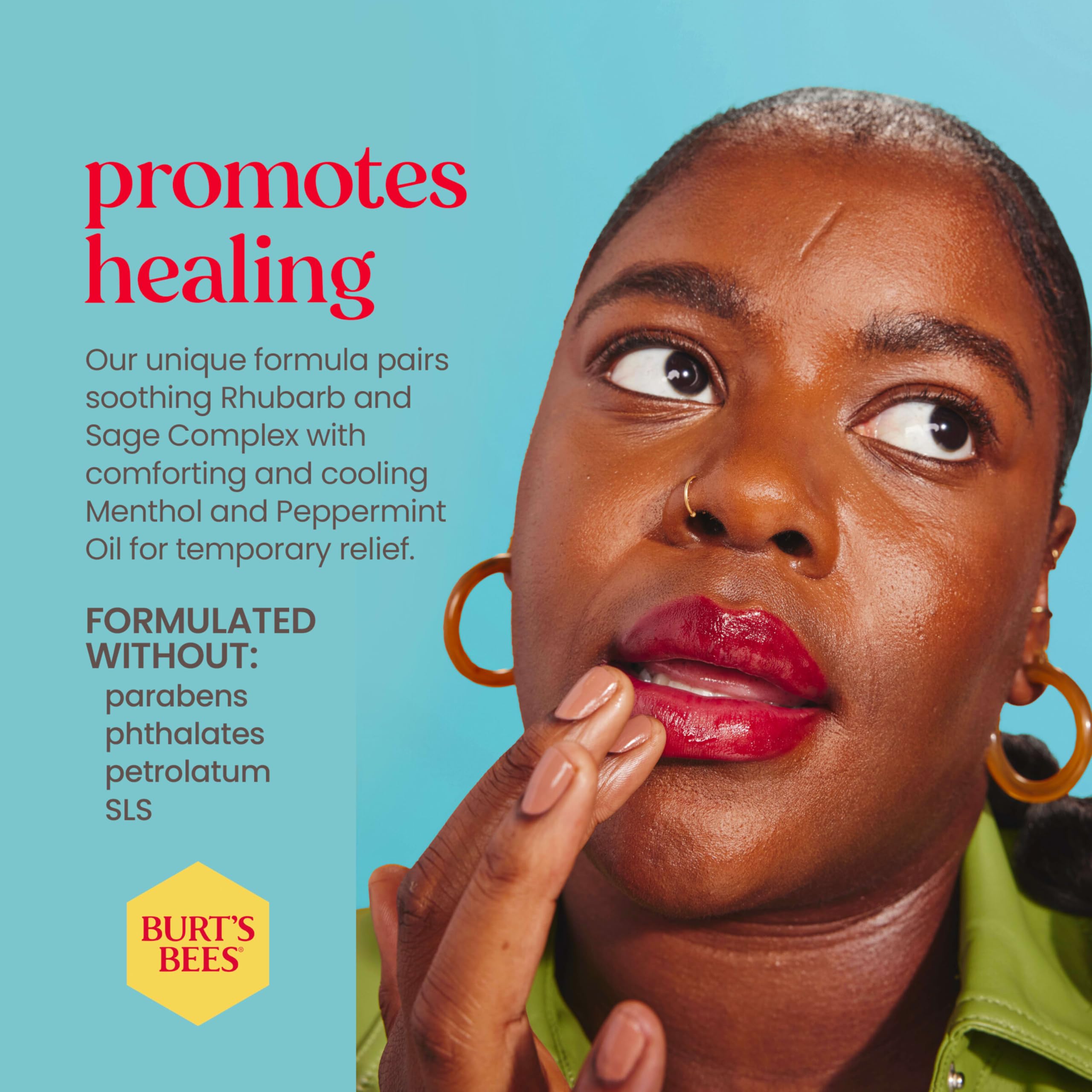 Burt's Bees Cold Sore Treatment and Medicated Lip Balm, College Back to School Dorm Essentials, With Menthol and Eucalyptus Oil, Natural Origin Skincare, 2 Tubes, 0.07 oz./0.15 oz.