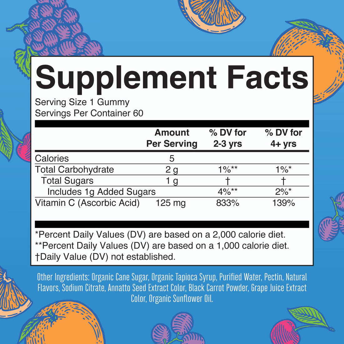 MaryRuth Organics Vegan Vitamin C Gummies | 2 Month Supply | Immune Support Supplement | Adults & Kids Vitamin C | Chewable Vitamin C Gummy Vitamins | Non GMO | Pectin Based | 60 Count