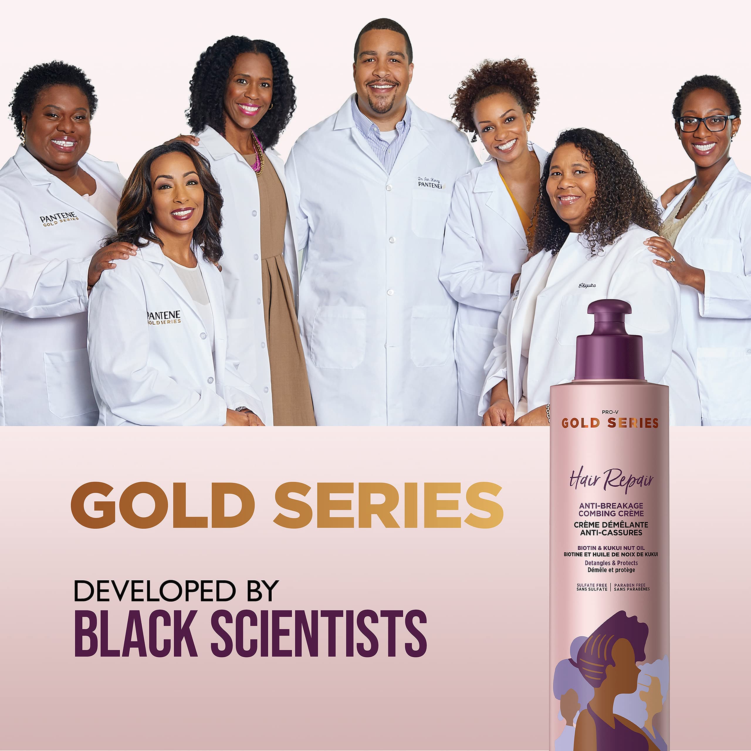 Pantene Gold Series Anti-Breakage Combing Crème with Biotin and Kukui Nut Oil, 9.1 fl oz