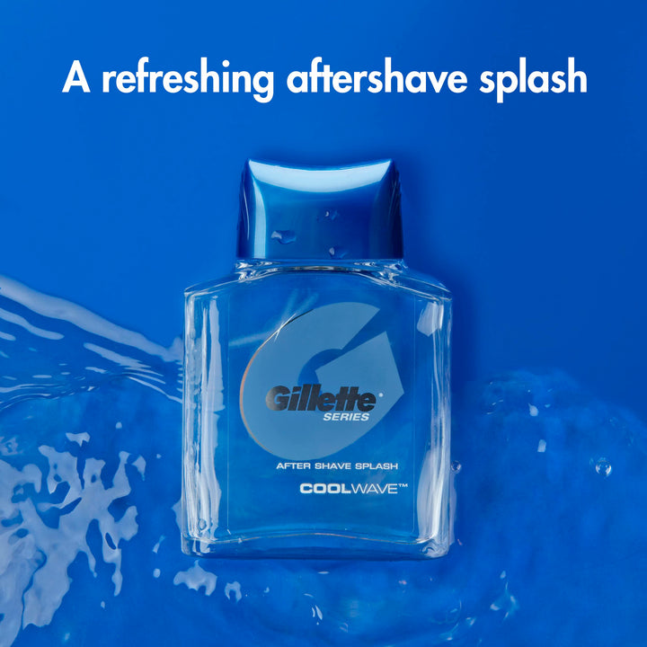 Gillette Series Cool Wave After Shave, Aftershave for Men, After Shave Cologne Men, 3.3 fl oz, 100 ml, After Shave Lotion for Men, Post Shave Balm Men, Aftershave, Mens Aftershave, Aftershave Balm