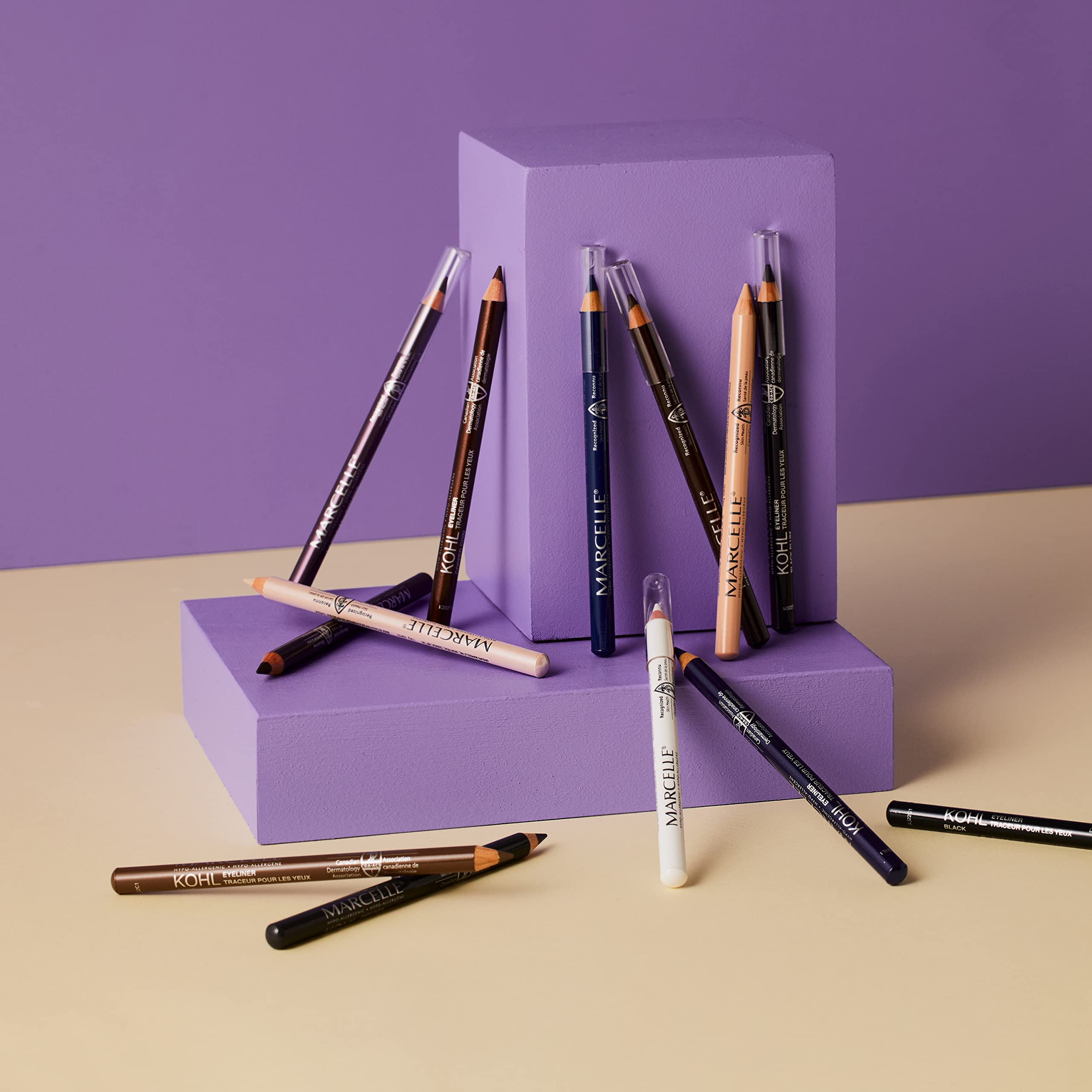 Marcelle Kohl Eyeliner, Classic Navy, Hypoallergenic and Fragrance-Free, 0.04 oz