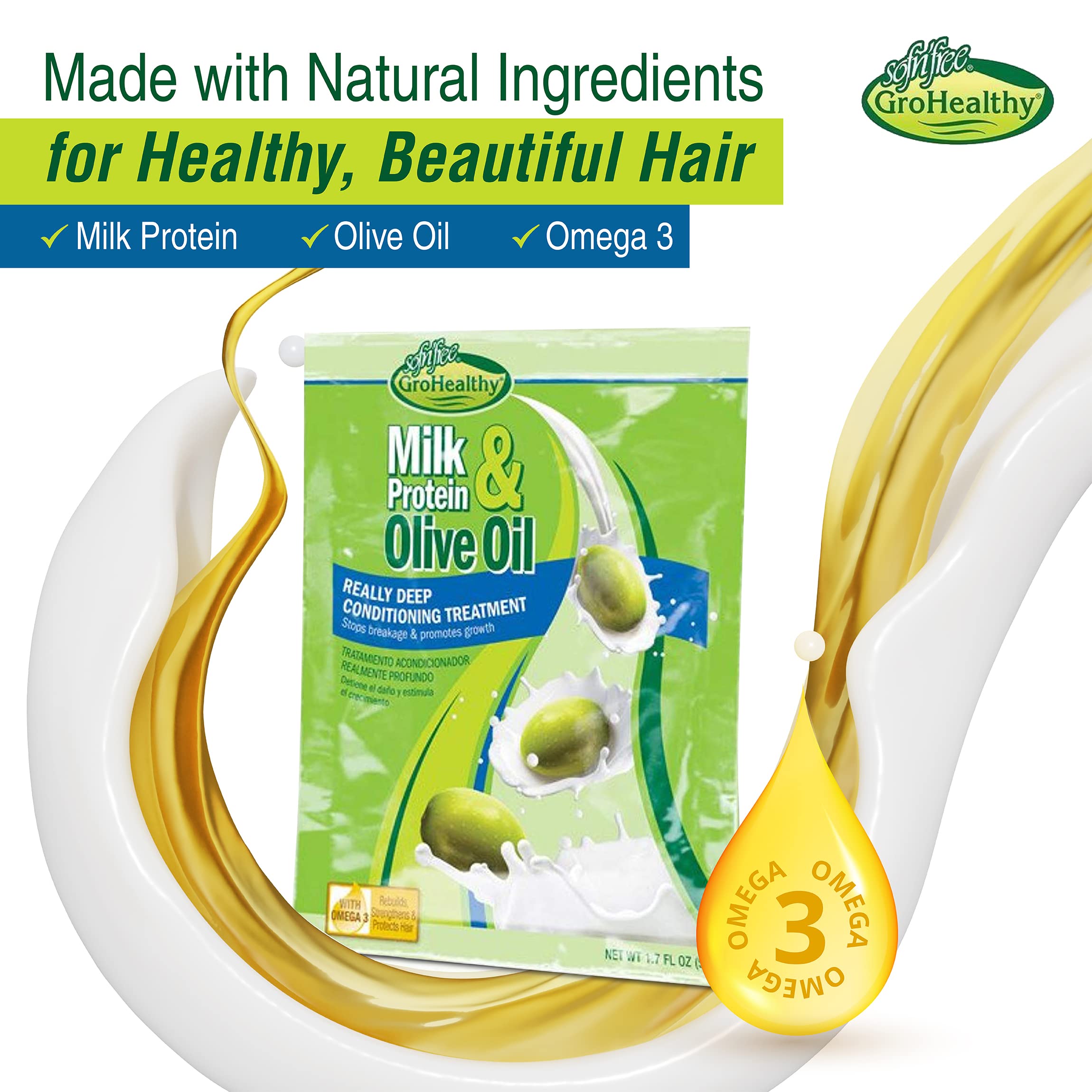 Sofn'free GroHealthy Milk Protein & Olive Oil Really Deep Conditioning Treatment by sofn'free