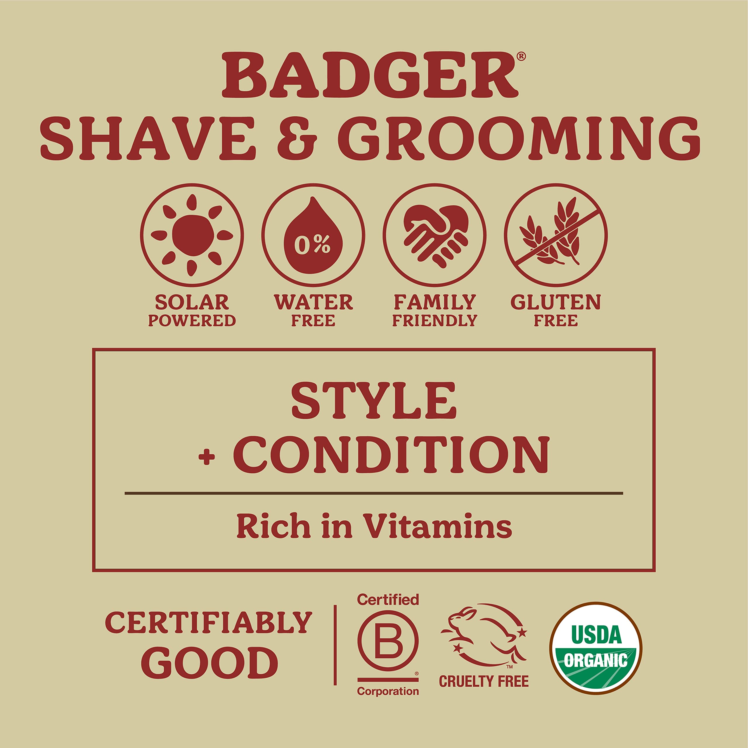 Badger Balm - Badger Beard Grooming Kit - Includes Beard Oil and Beard Balm