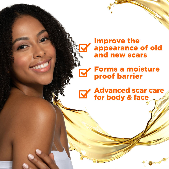 Palmer's Cocoa Butter Formula Scar Serum, Skin Brightening Oil for Face & Body, Concentrated Serum with Vitamin E, Fragrance Free, 1 Fl Oz
