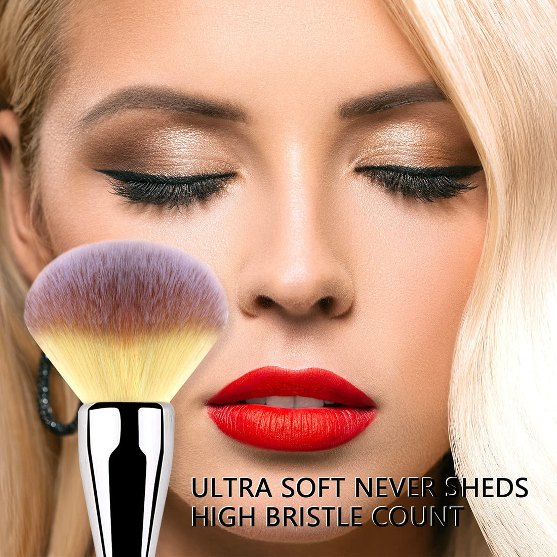 Foundation Brush Makeup Powder Brush Face Brush for Stippling Liquid Cream Powder Foundation Blending Buffing