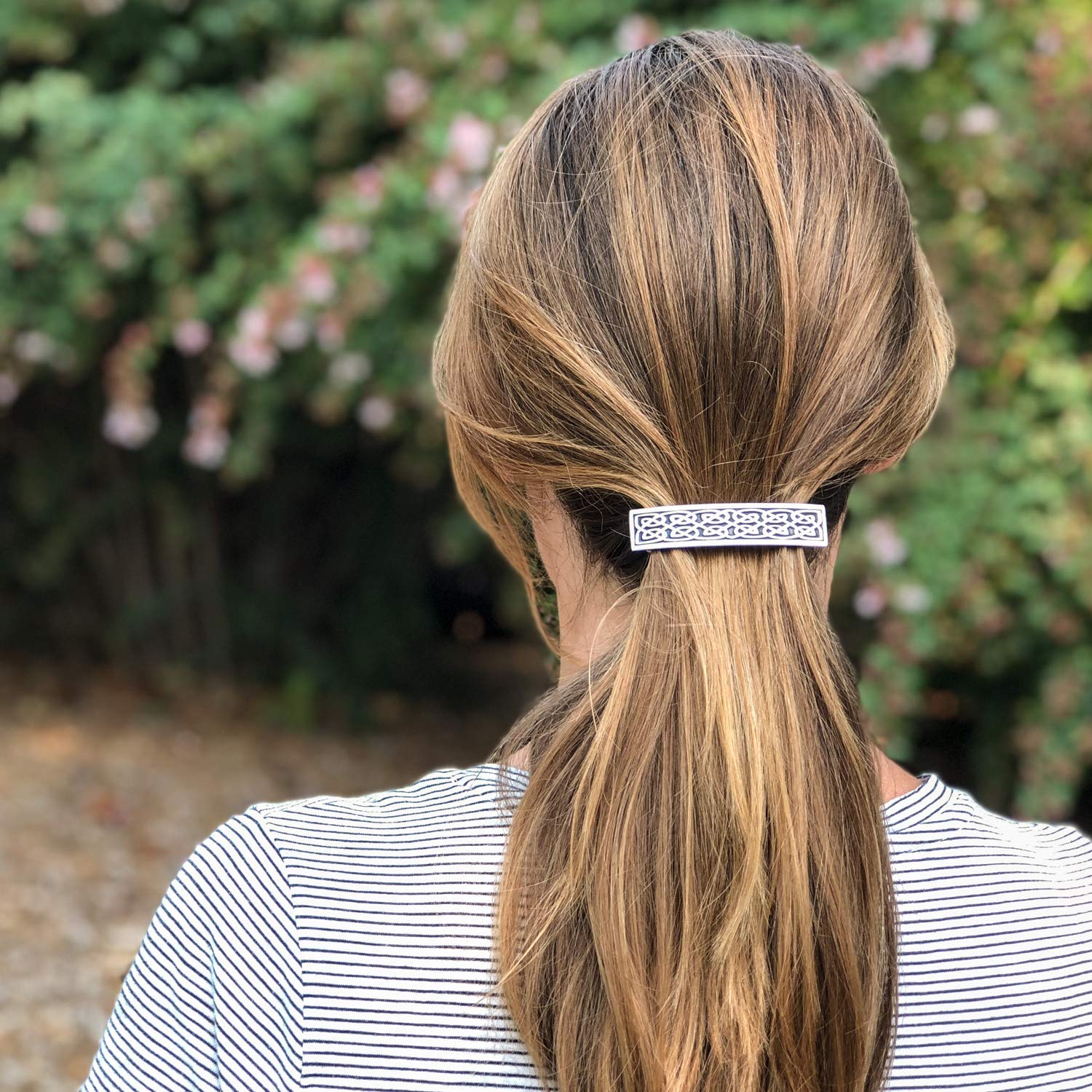 Hair Clip | Barrette | Small Celtic | Handmade in the USA by Oberon Design