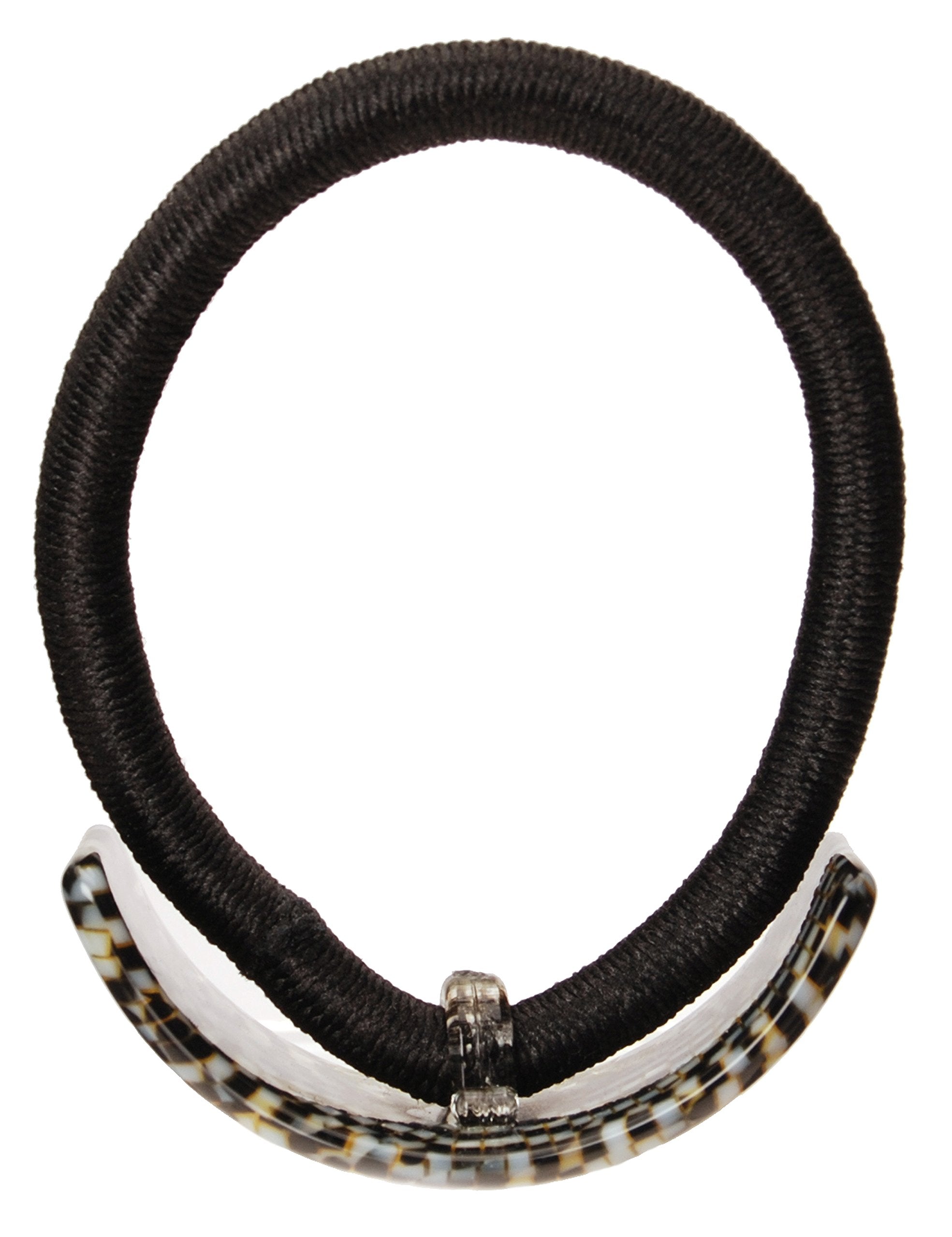 Opera Silver : France Luxe Rectangle Ponytail Holder - Opera Silver