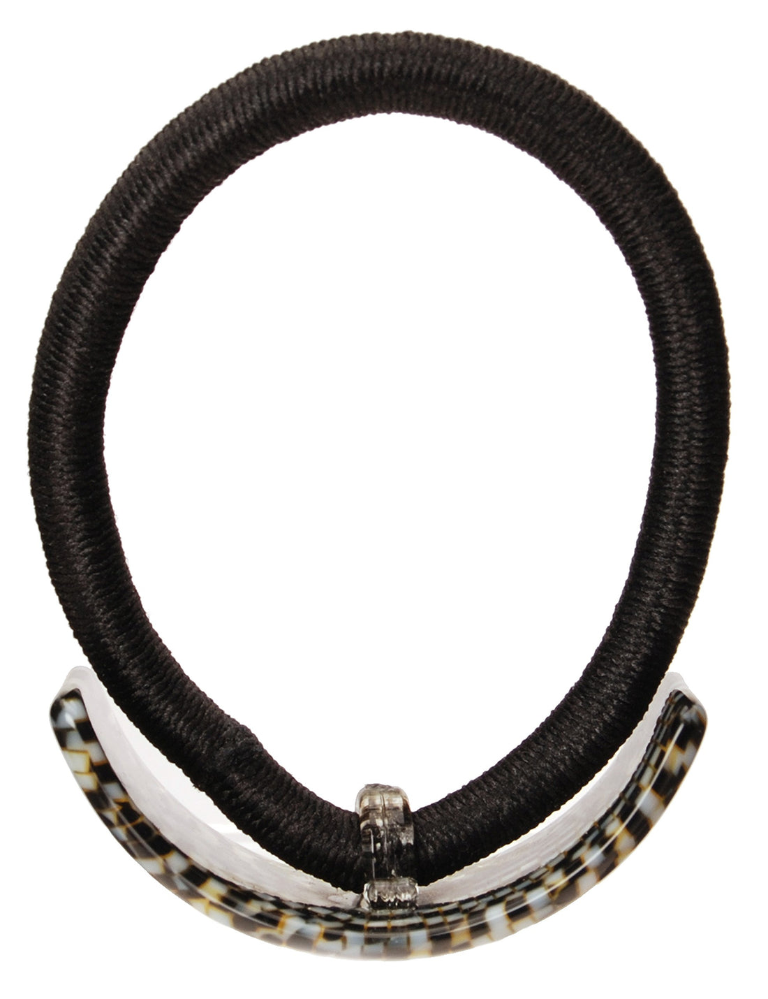 Opera Silver : France Luxe Rectangle Ponytail Holder - Opera Silver