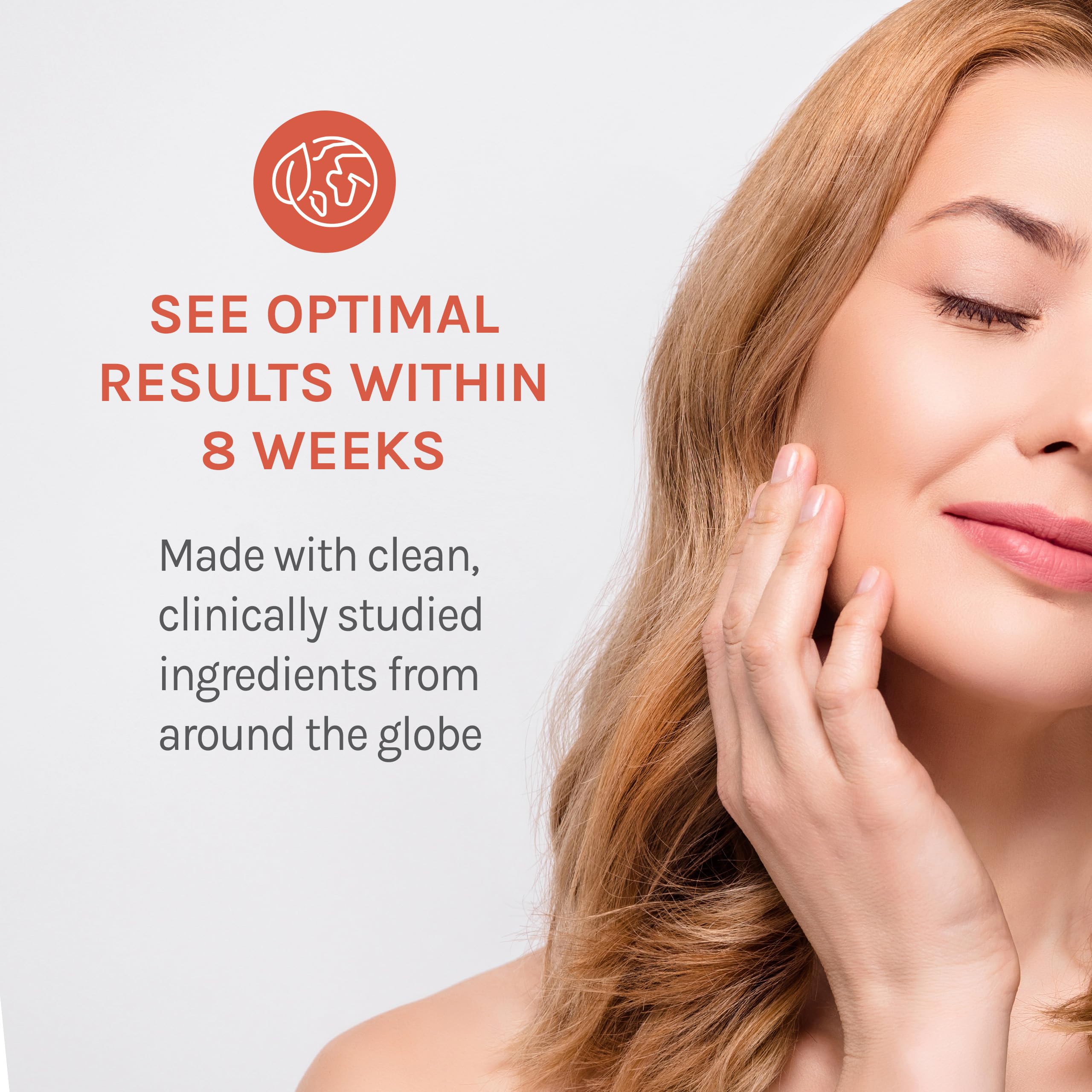 Reserveage Nutrition Collagen Replenish Powder with Hyaluronic Acid & Vitamin C - No-Taste Collagen for Radiant Skin Care, Hair Growth & Cellulite Reduction - Mixes Easily - 8.25 oz