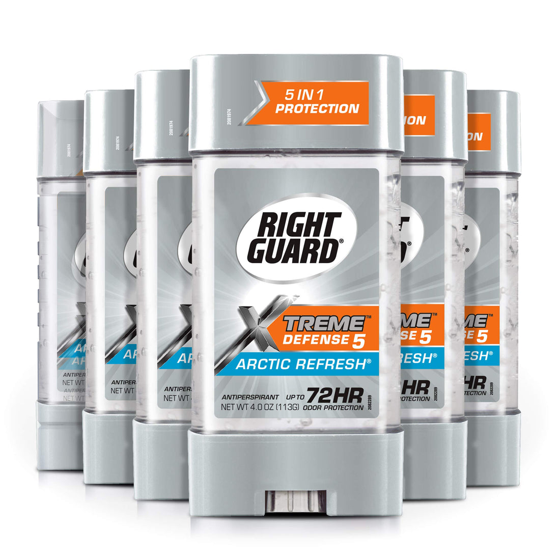 Right Guard Total Defense Power Gel Anti-Perspirant Deodorant, Artic Refresh, 4-Ounce Tube (Pack of 6)