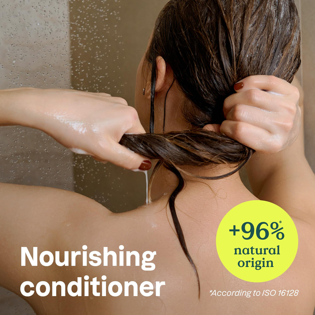 ATTITUDE Nourishing Hair Conditioner, For Dry and Damaged Hair, Naturally Derived Ingredients, Vegan Detangler, Dermatologically Tested, Grapeseed Oil and Olive Leaves, 32 Fl Oz