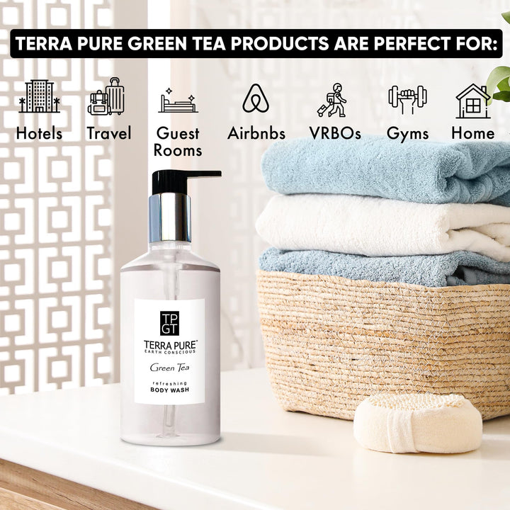 Terra Pure Hand and Body Wash, Retail Amenities, 10.14 oz (Single)
