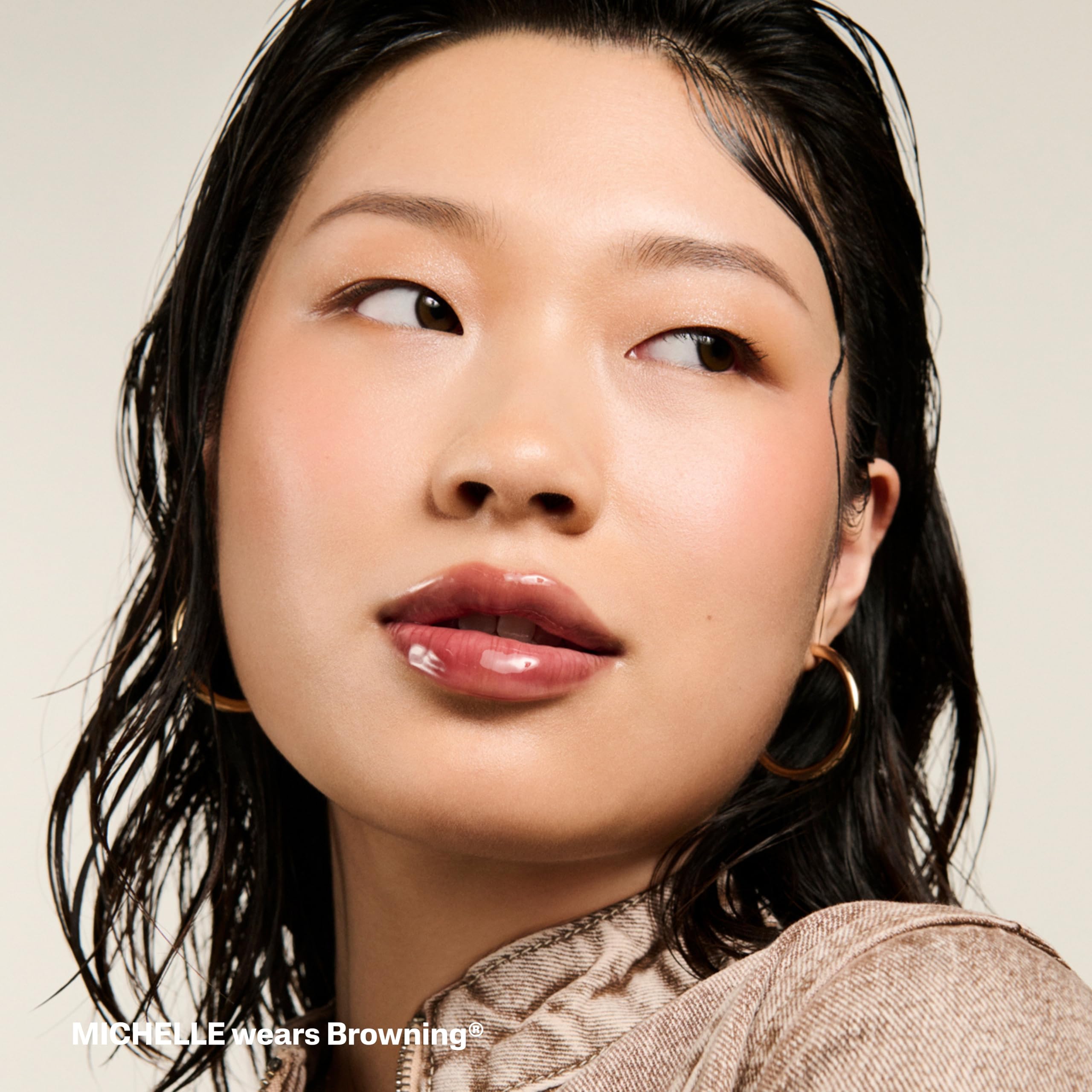 POUND CAKE Cake Theory: Lip Tone Equalizing Oil | For Balanced Lip Color | Hydrating and High-Shine Blurring Lip Oil with Purple Brown Tint | Clean, Vegan, and Moisturizing Formula – 0.23 oz, Browning