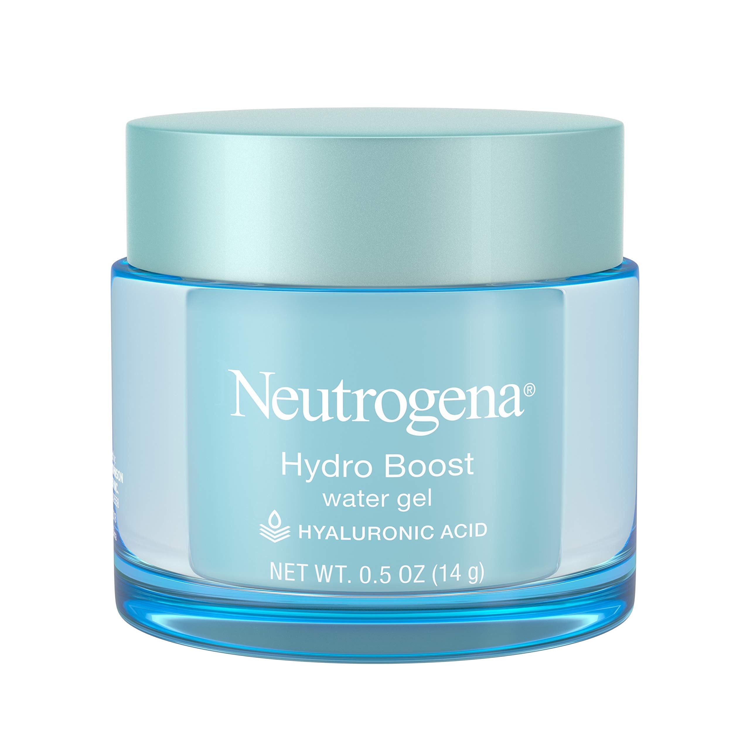 Neutrogena Hydro Boost Hyaluronic Acid Hydrating Water Face Gel Moisturizer for Dry Skin, Oil-Free, Non Comedogenic, Travel Size .5 oz