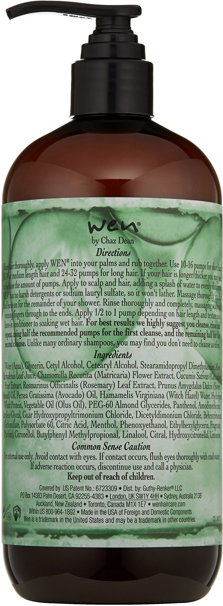 WEN by Chaz Dean Cucumber Aloe Cleansing Conditioner, 16 fl. oz.