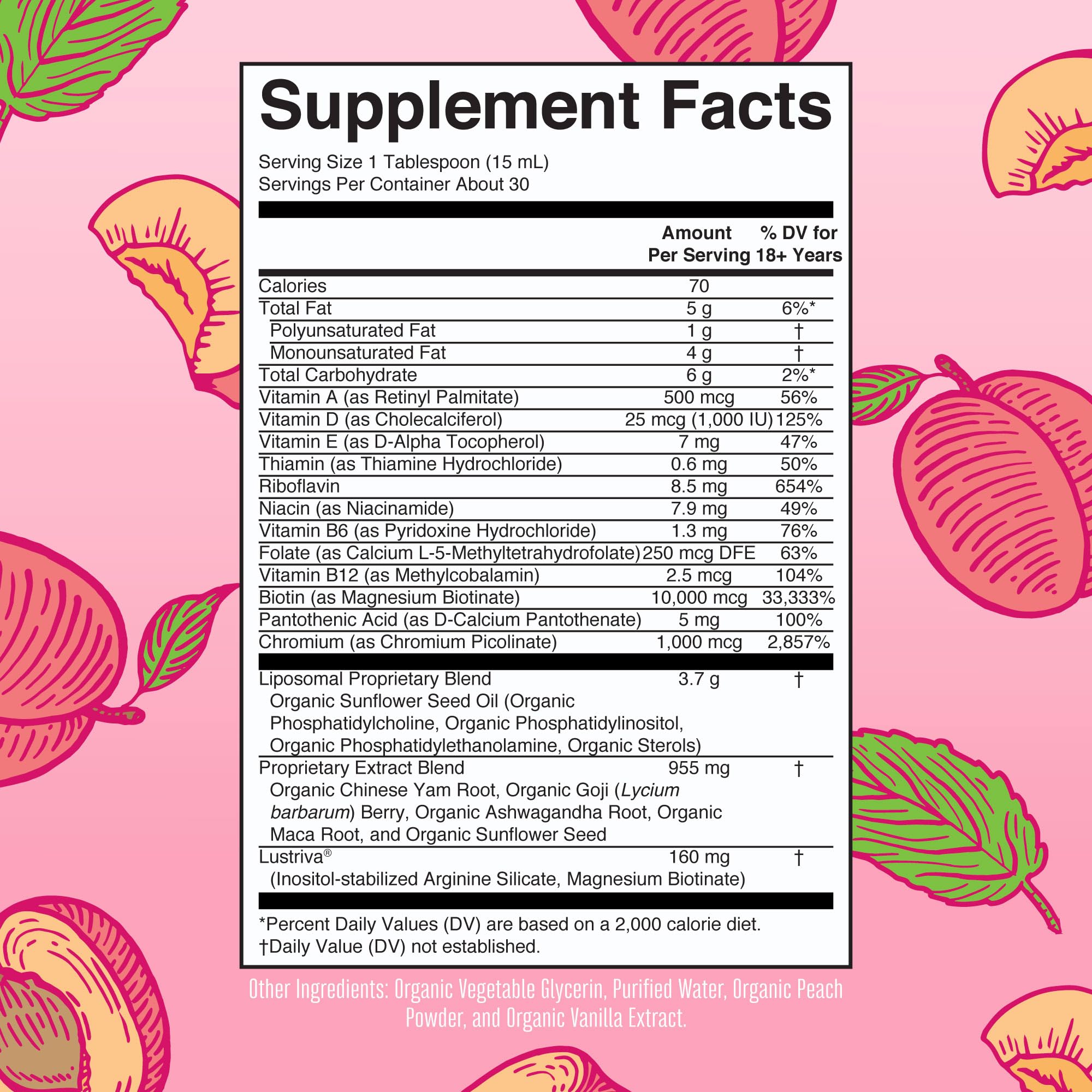 MaryRuth Organics Women's Multivitamin Lustriva Hair Growth Liposomal | Biotin | Vitamin D, B | Clinically Tested for Thicker Hair, Fine Lines, Skin Care | Ages 18 | Hair Vitamins | 15 Fl Oz