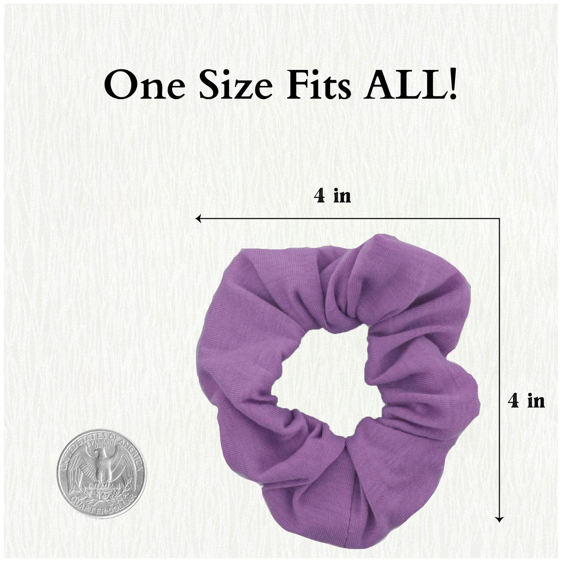 Lavender : Set of 12 Scrunchies - Lavender