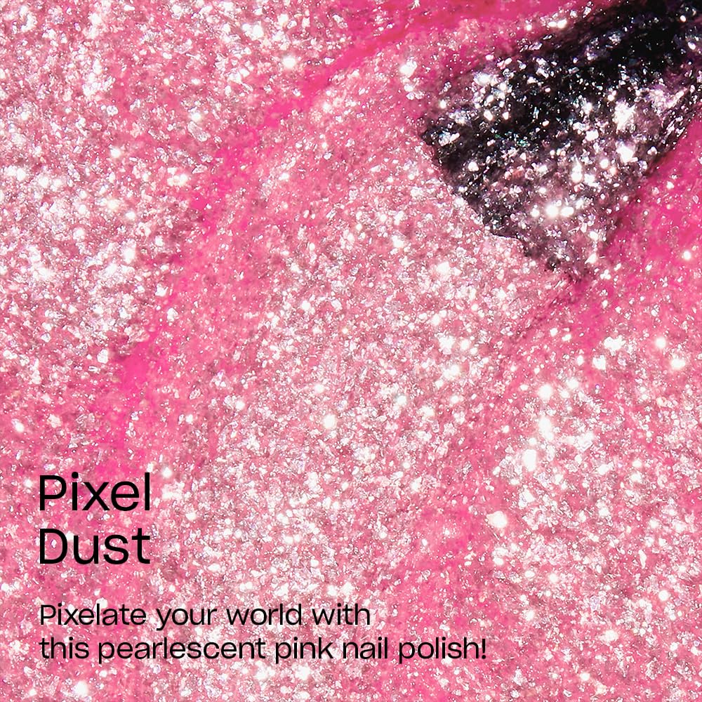 OPI Nail Lacquer Pixel Dust | Opaque Light Pink Shimmer Chip Resistant Nail Polish | Xbox Collection