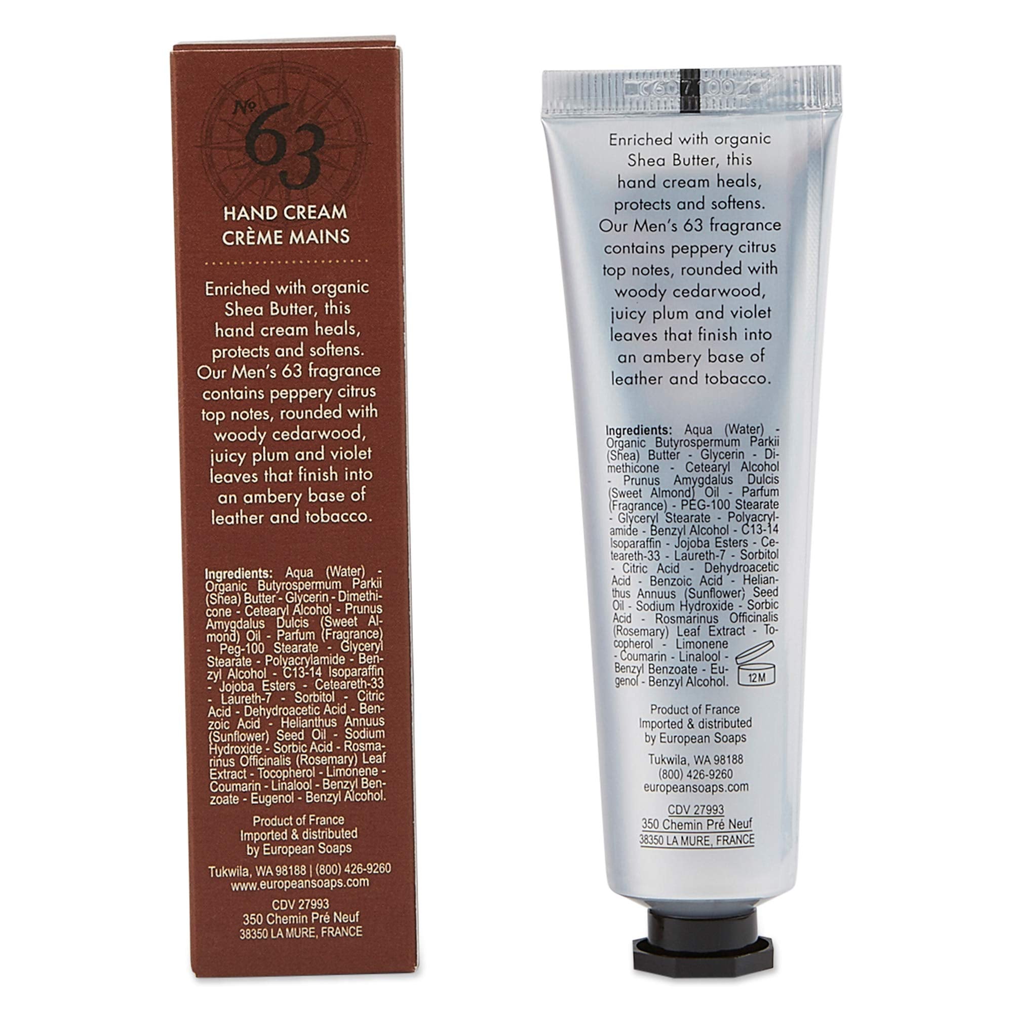 Pre de Provence Men's 63 Hand Cream