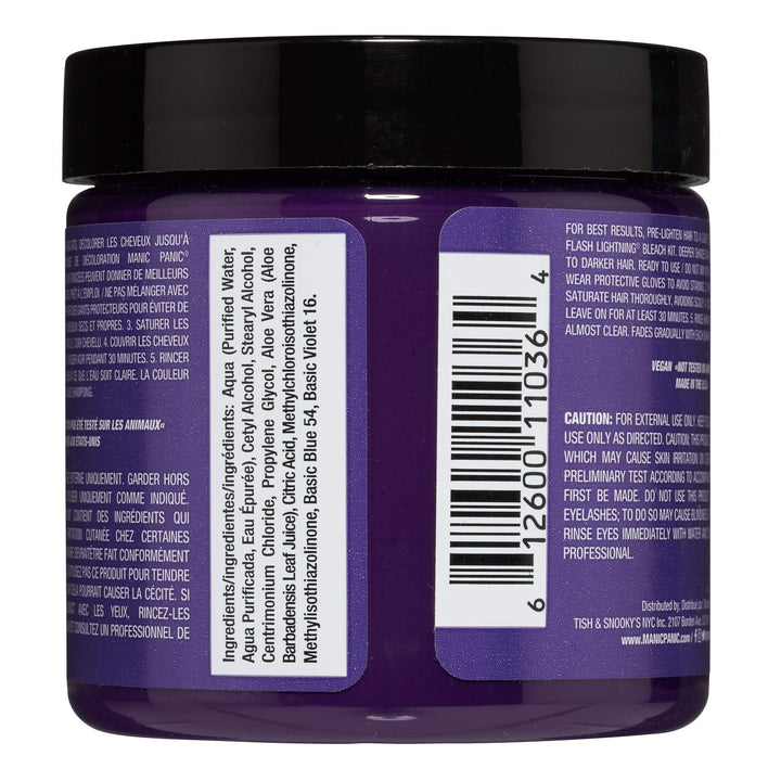Manic Panic Classic Cream Semi-Permanent Vegan Hair Color - Electric Amethyst, Electric Amethyst
