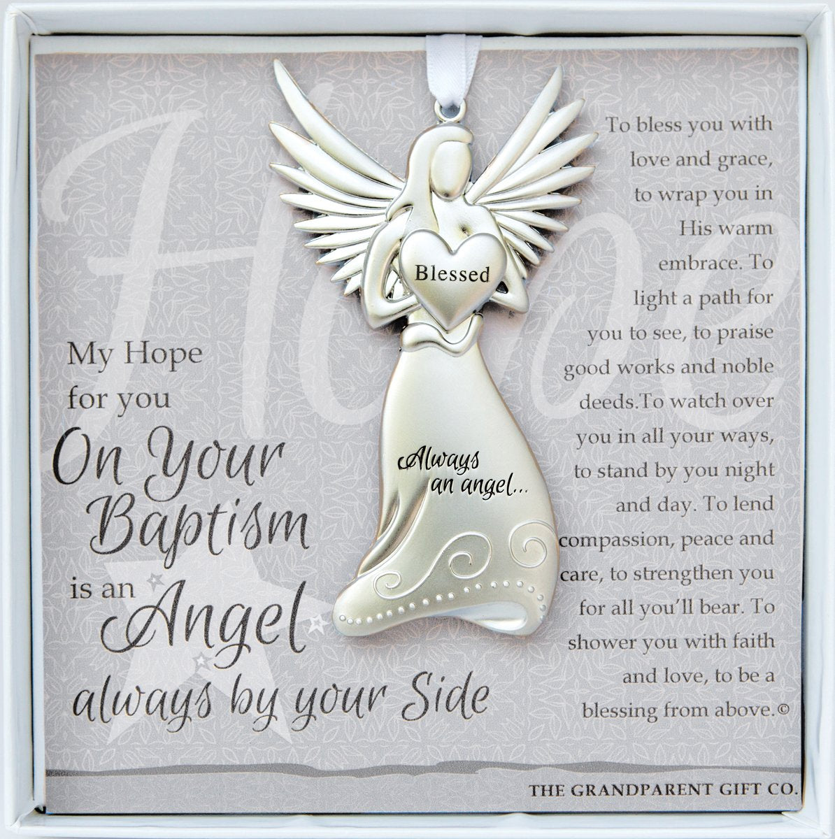 Always an Angel Keepsake Gift/Ornament for Infant or Child on Christening/Baptism Gift for Girl or Boy