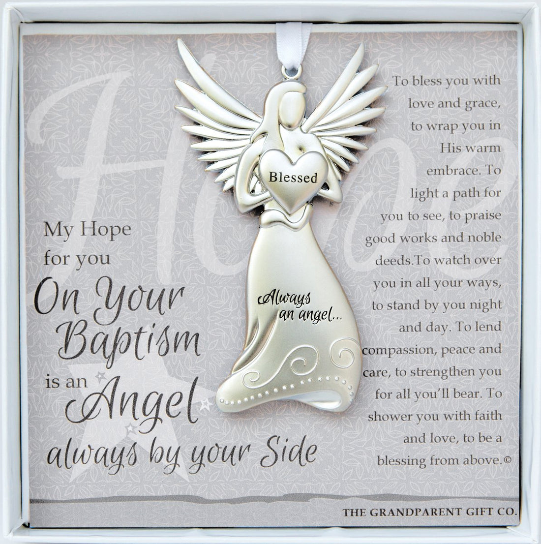 Always an Angel Keepsake Gift/Ornament for Infant or Child on Christening/Baptism Gift for Girl or Boy