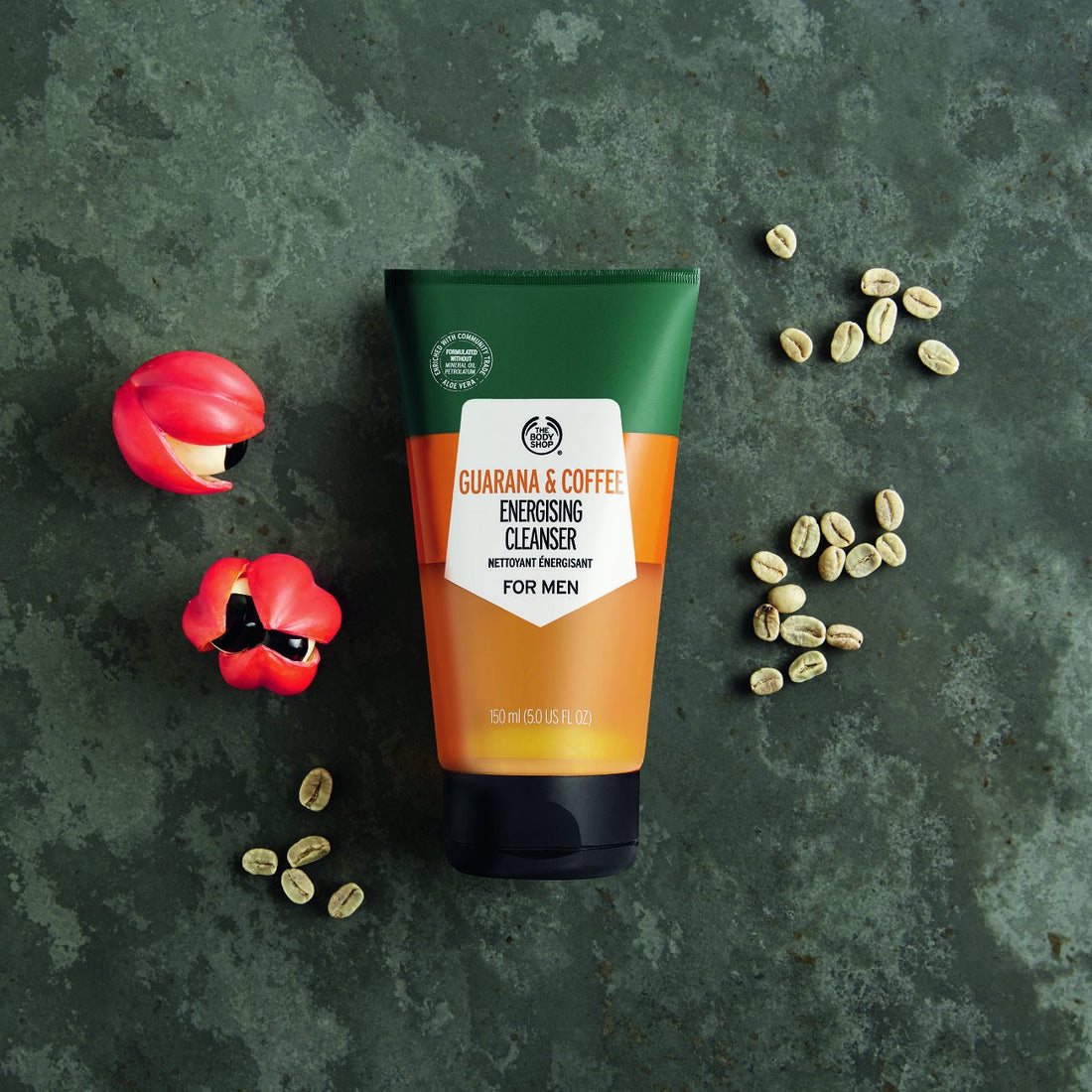 The Body Shop Guarana And Coffee Energising Cleanser For Men, 150 Ml