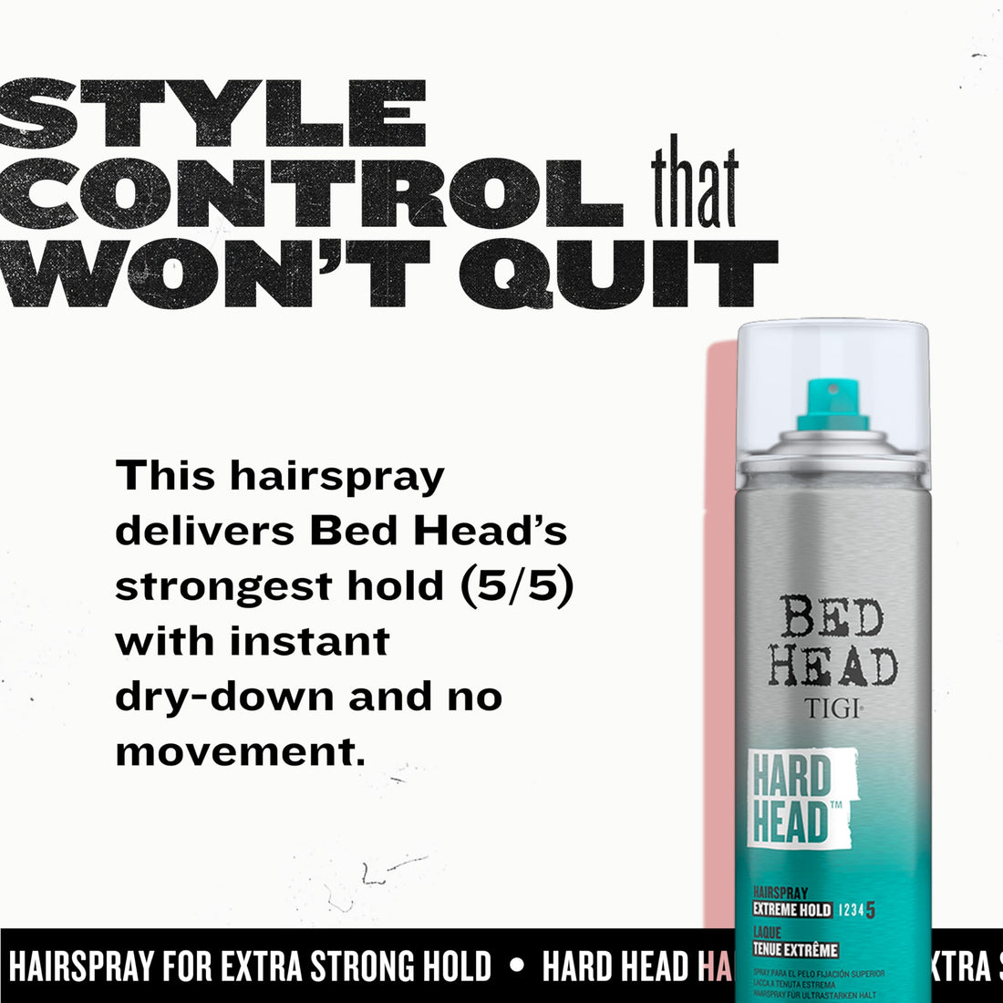 TIGI Bed Head Hard Head Hairspray for Extra Strong Hold 11.7 oz
