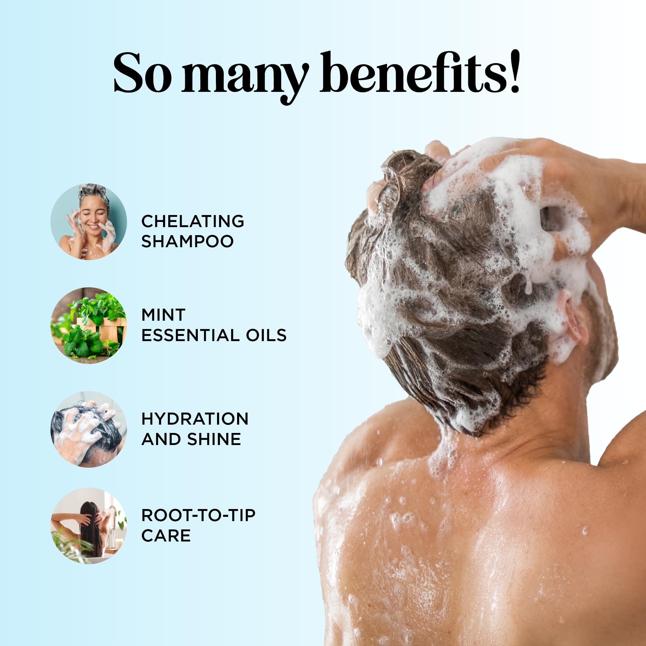 Shampoo and Conditioner Set  Winter Blend Shampoo + Natural Conditioner Set with 5 Mint Varieties  Gentle Ingredients for Women & Men - Safe for Colored Treated Hair  USA Made By Maple Holistics