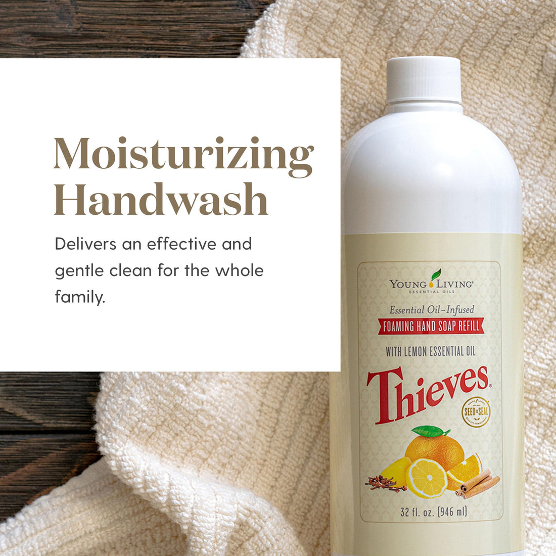 EssentialOilsLife - Thieves Foaming Hand Soap Refill - 32 oz