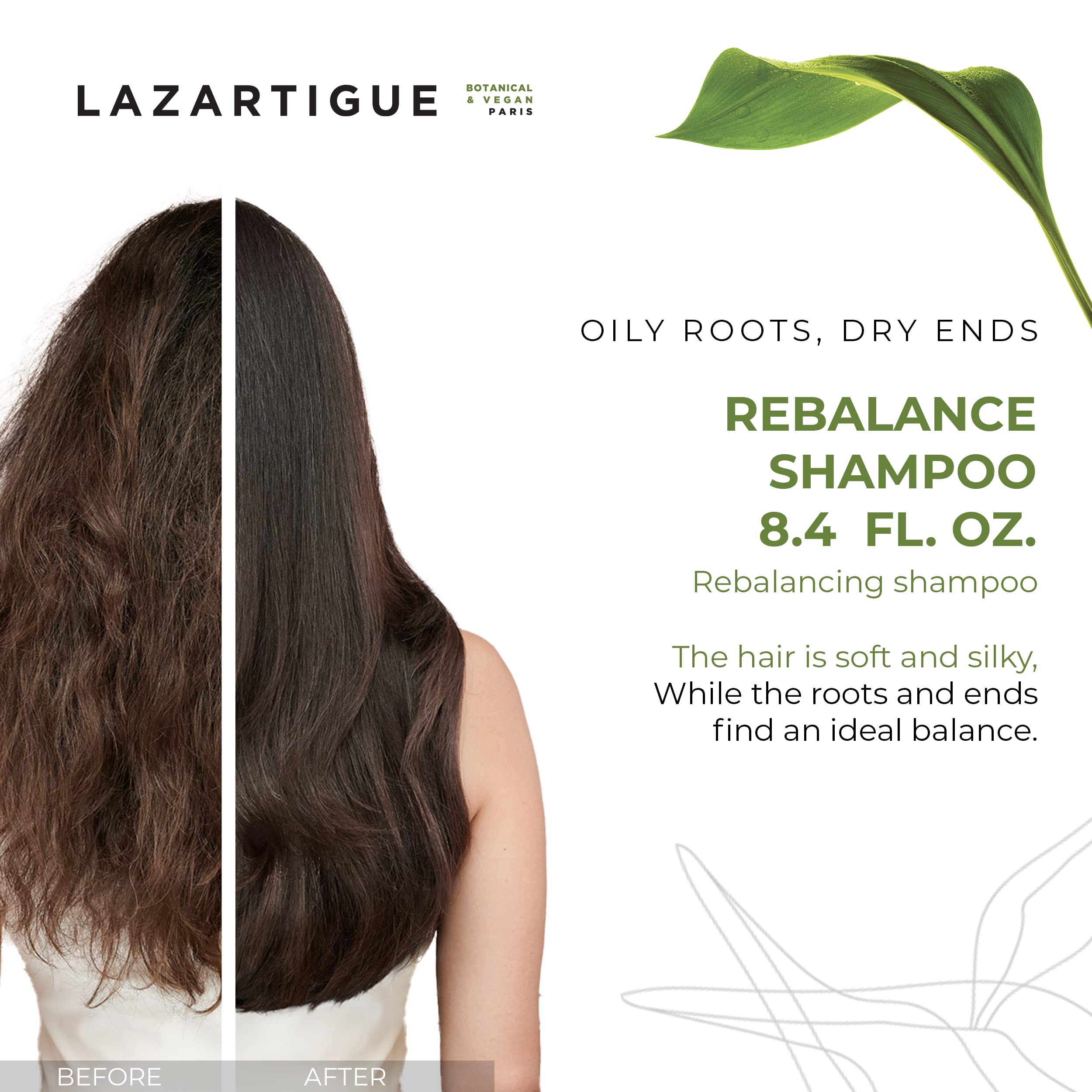 Lazartigue Rebalance Shampoo for Women - 8.4 oz Shampoo
