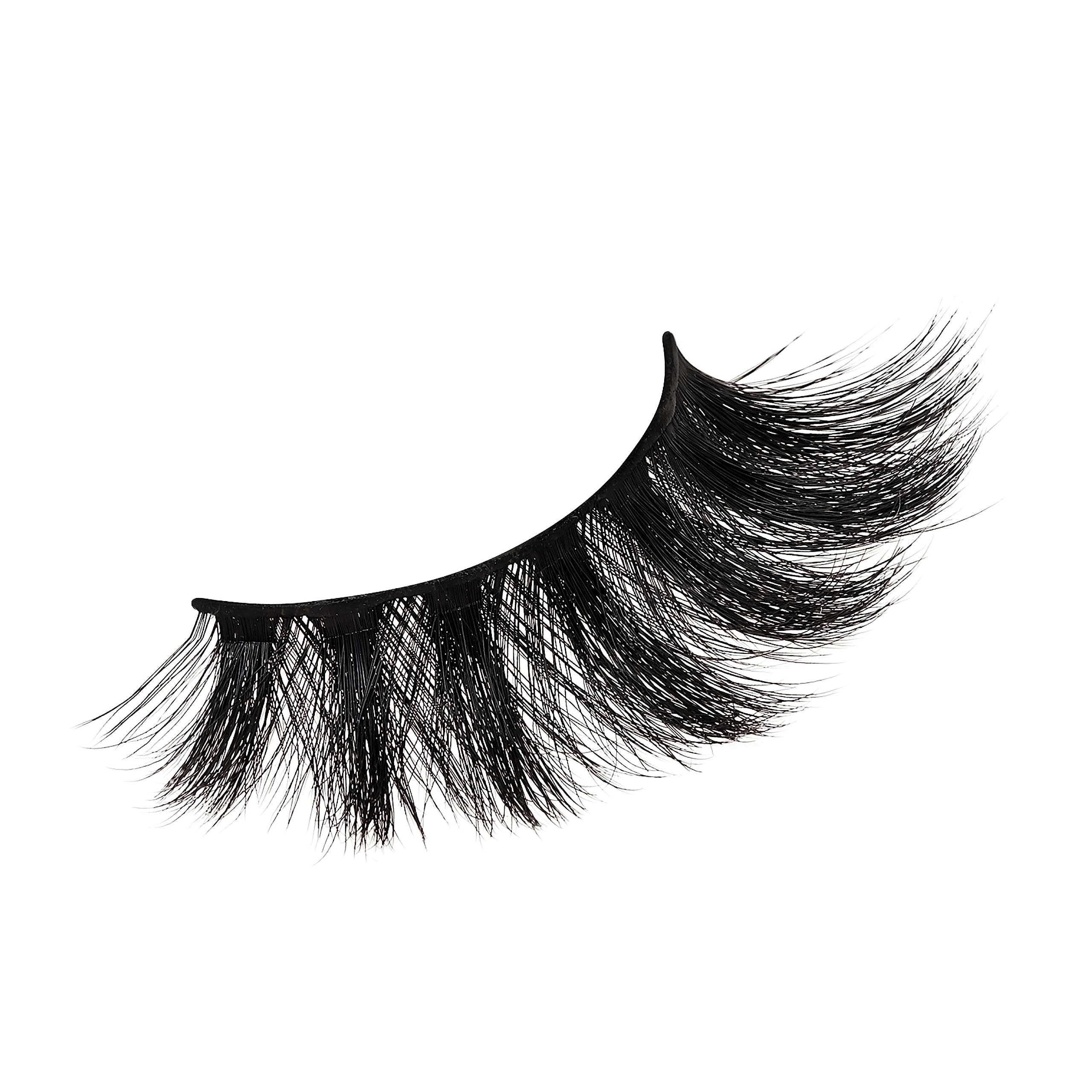 KISS Lash Couture Matte Black Faux Mink Collection, False Eyelashes 1-Pack, Soft Real Mink Texture & Matte Finish, High Impact Color, 3D Volume, Knot-Free Lash Band, Reusable, Matte Velvet, 1 Pair
