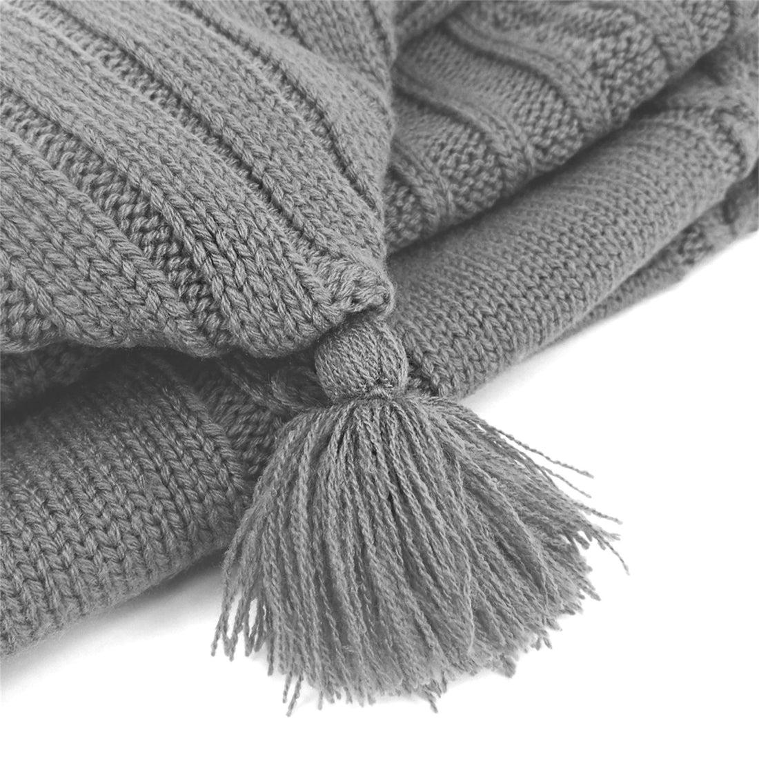 XMWEALTHY Newborn Baby Wrap Swaddle Blanket Knit Sleeping Bag Receiving Blankets Stroller Wrap for Baby(Dark Gray) (0-6 Month)