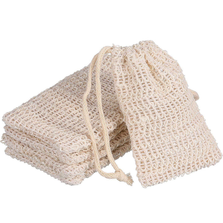 BBTO Plastic 5 Pack Soap Exfoliating Bag Natural Saver, 9 Cm, 0.2 Cm
