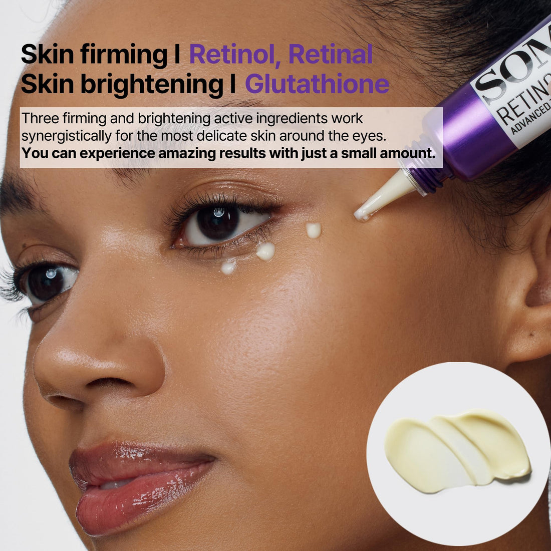 SOME BY MI Retinol Intense Advanced Triple Action Eye Cream - 1.01Oz, 30ml - Mild Korean Under Eye Cream Anti Aging for Dark Circles and Fine Lines - Ideal for Retinol Beginners - Korean Skin Care