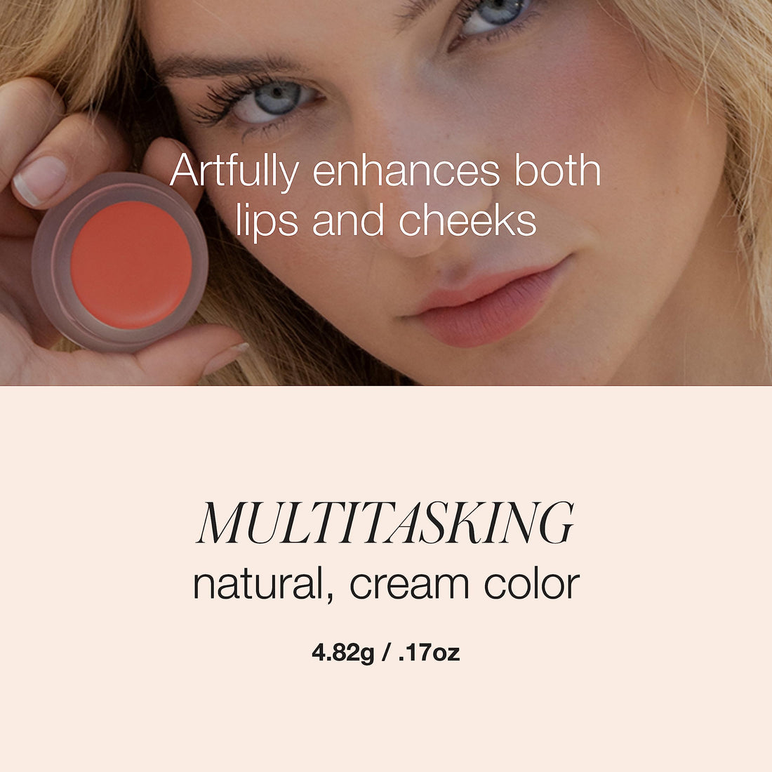 RMS Beauty Lip2Cheek Balm, Illusive, 0.17 Ounce