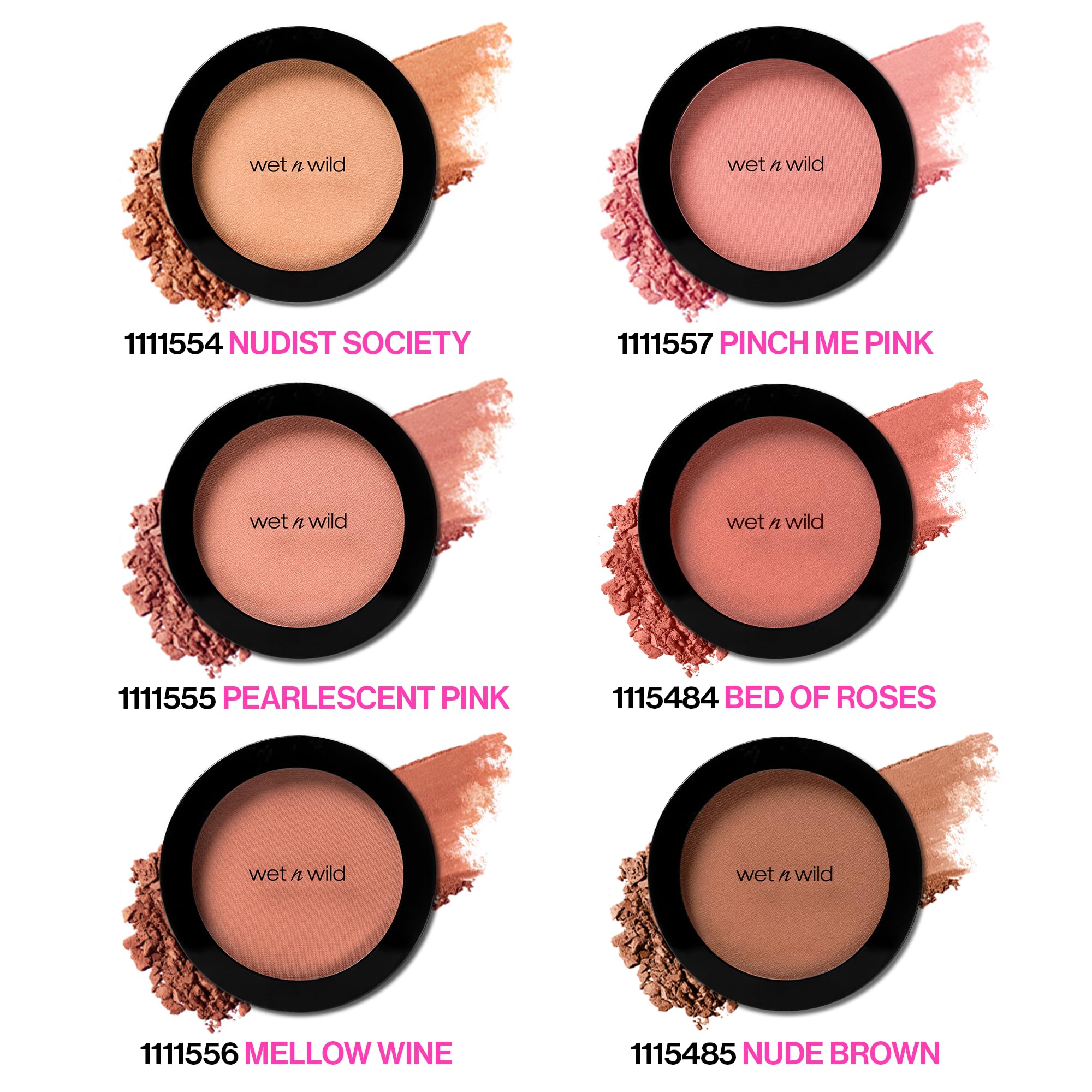 wet n wild Color Icon Blush, Effortless Matte Natural Sheer Glow & Seamless Blend, Luxuriously Infused Smooth Jojoba Oil, Cruelty-Free & Vegan - Bed of Roses
