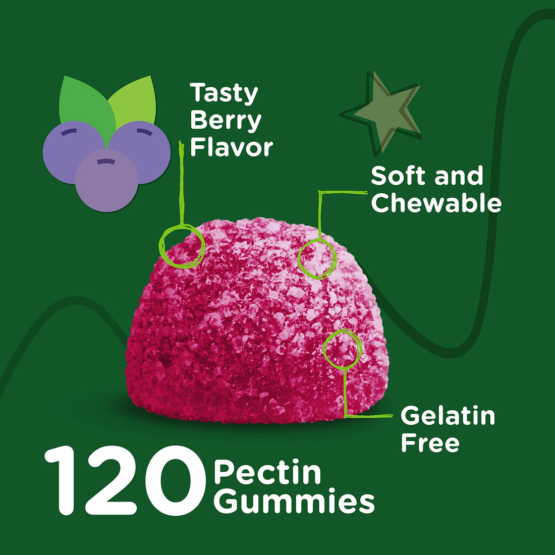 Zinc for Kids Gummies 15mg - Immune Support for Kids & Teens - Powerful Natural Antioxidant, Kids Zinc Vitamin Supplement - Vegan, Gelatin Free, Gluten Free - Tasty Chewable Berry Flavor Gummy