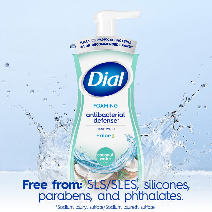 Dial Complete Foaming Antibacterial Hand Wash, Coconut Water, 7.5 Ounce by Dial