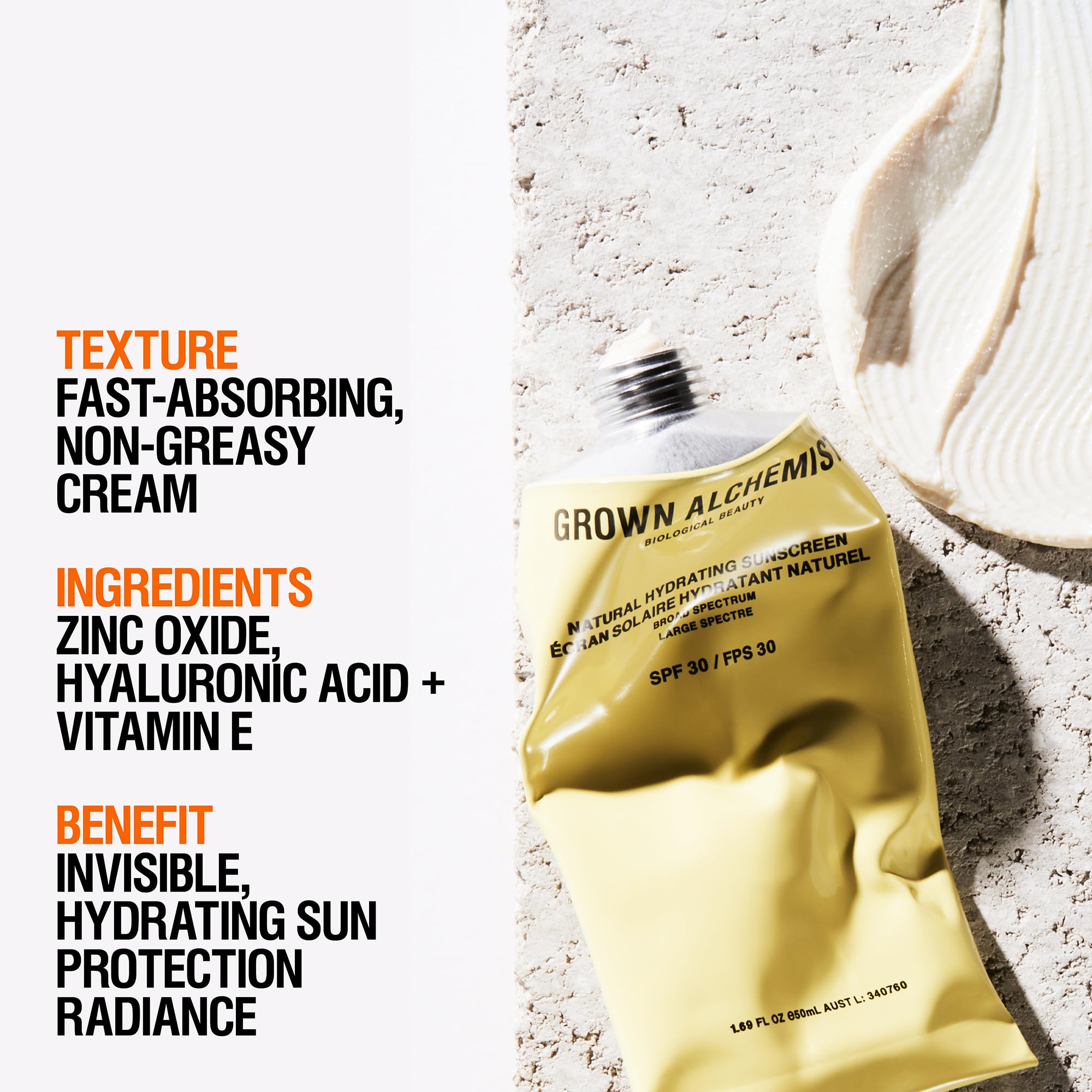 Grown Alchemist Natural Hydrating Sunscreen SPF-30 (50ml / 1.69oz)