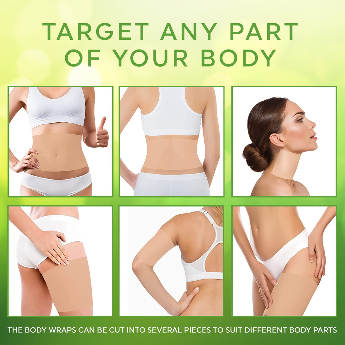 Ultimate Body Wrap Lipo Applicator Wrap 4 Contouring Body Wraps + Defining Conturing Gel