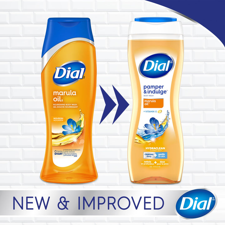 Dial Miracle Oil Marula Oil Infused Restoring Body Wash 16 Fl. Oz. (2 Pack)