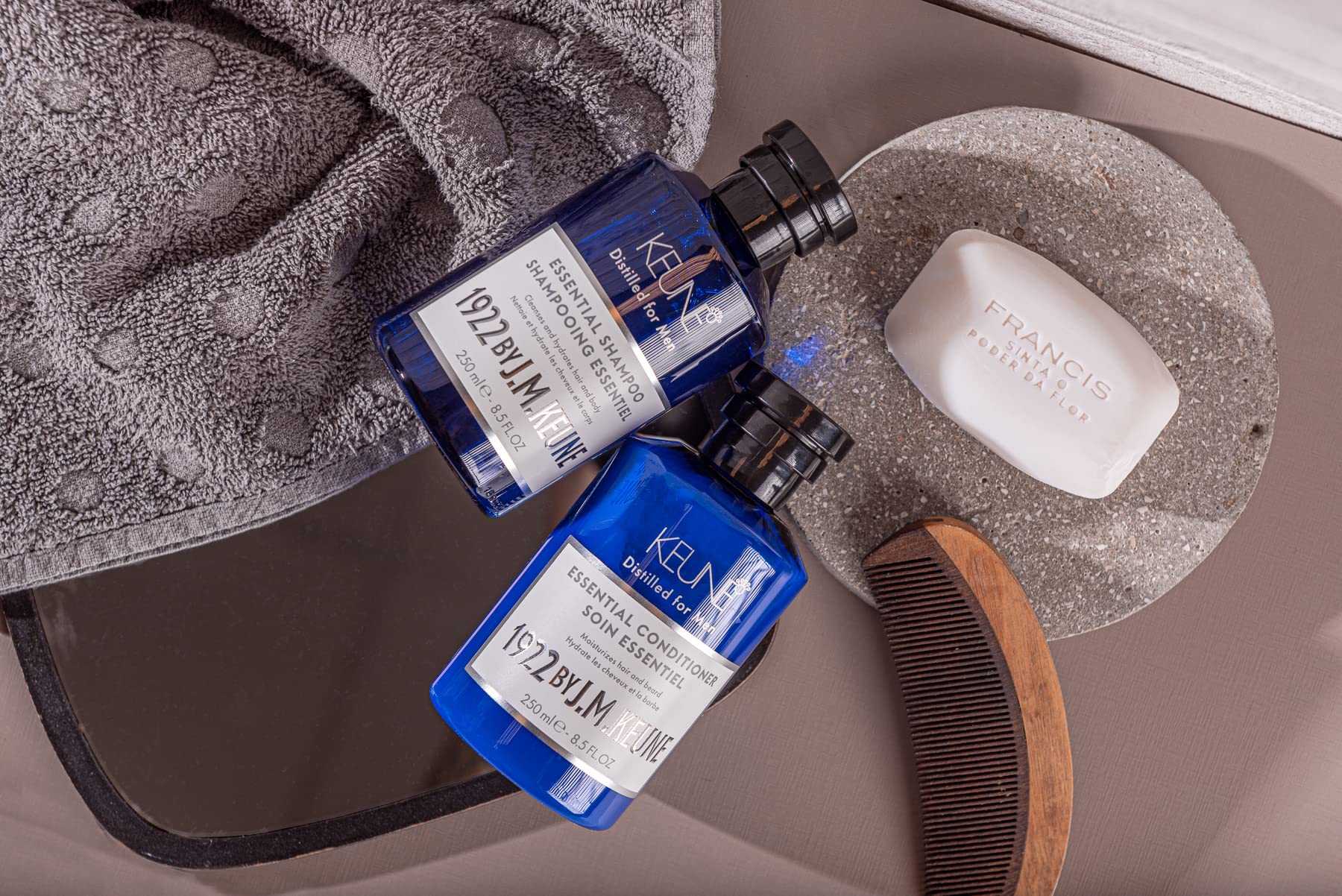 1922 by J.M. Keune Essential Conditioner, Moisturizing & Strengthening Conditioner for Men, 8.5 Fl Oz